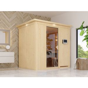 Interiérová fínska sauna 195x151 cm Lanitplast vyobraziť
