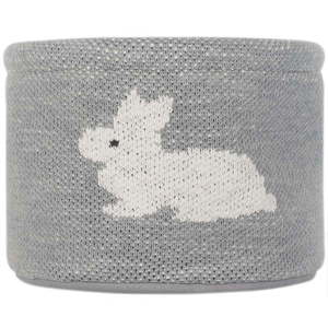 Sivý bavlnený organizér Kindsgut Bunny, ø 16 cm vyobraziť