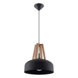 Čierno-béžové závesné svietidlo Nice Lamps Olla vyobraziť