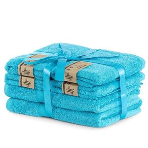 Sada modrých ručníků DecoKing BAMBY vyobraziť