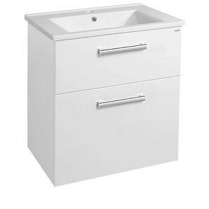 AQUALINE - VEGA umývadlová skrinka 62x72, 6x43, 6cm, 2x zásuvka, biela VG063 vyobraziť