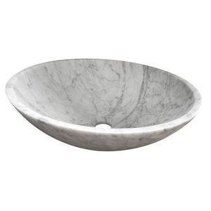 SAPHO - BLOK kamenné umývadlo Ø 42 cm, biela carrata mat 2401-42 vyobraziť