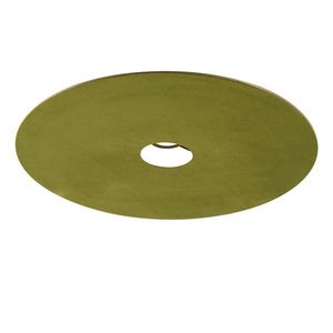 Zamatové ploché tienidlo zelené so zlatou 45 cm vyobraziť