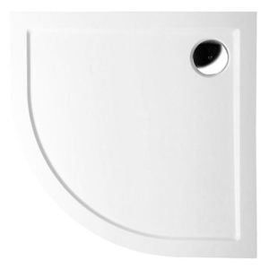 POLYSAN - SERA sprchová vanička z liateho mramoru, štvrťkruh 80x80cm, R550, biela 40511 vyobraziť