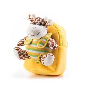 G21 batoh s plyšovou žirafou- žltý vyobraziť