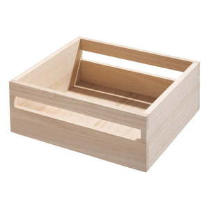 Úložný box z dreva paulownia iDesign Eco Handled, 25, 4 x 25, 4 cm vyobraziť