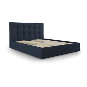 Modrá dvojlôžková posteľ Mazzini Beds Nerin, 160 x 200 cm vyobraziť