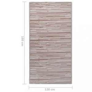 Vonkajší koberec hnedá PP Dekorhome 120x180 cm vyobraziť