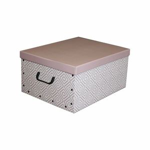 Compactor Skladacia úložná krabica - kartón box Compactor Nordic 50 x 40 x 25 cm, ružová (Antique) vyobraziť