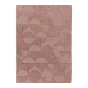 Ružový koberec z vlny Flair Rugs Gigi, 160 × 230 cm vyobraziť