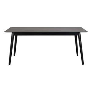 Čierny jedálenský stôl Rowico Lotta, 180 x 90 cm vyobraziť