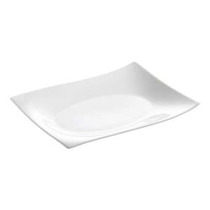 Biely porcelánový tanier Maxwell & Williams Motion, 25 x 19 cm vyobraziť