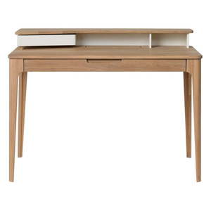 Písací stôl z dreva bieleho duba Unique Furniture Amalfi, 120 x 60 cm vyobraziť