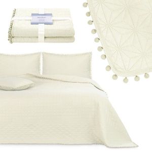 Prikrývka na posteľ AmeliaHome Meadore Aj krémová vyobraziť