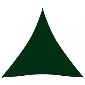 Plachta proti slnku oxfordská látka trojuholník 3, 6 x 3, 6 x 3, 6 m Dekorhome Tmavo zelená vyobraziť