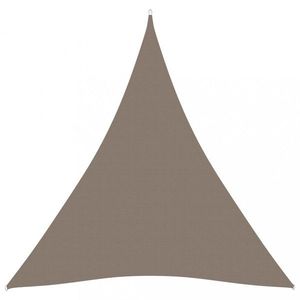 Plachta proti slnku oxfordská látka trojuholník 3, 6 x 3, 6 x 3, 6 m Dekorhome Sivohnedá taupe vyobraziť
