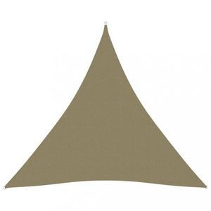 Tieniaca plachta trojuholníková 4x4x4 m oxfordská látka Dekorhome Béžová vyobraziť