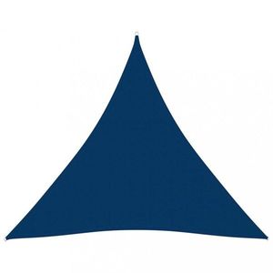 Tieniaca plachta trojuholníková 4x4x4 m oxfordská látka Dekorhome Modrá vyobraziť