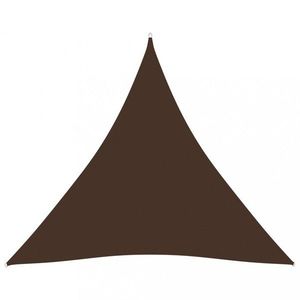 Tieniaca plachta trojuholníková 4x4x4 m oxfordská látka Dekorhome Hnedá vyobraziť