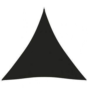 Tieniaca plachta trojuholníková 4x4x4 m oxfordská látka Dekorhome Čierna vyobraziť