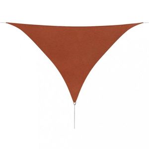 Tieniaca plachta trojuholníková 5 x 5 x 5 m oxfordská látka Dekorhome Tehlová vyobraziť
