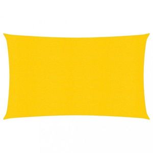 Tieniaca plachta obdĺžniková HDPE 2, 5 x 5 m Dekorhome Žltá vyobraziť