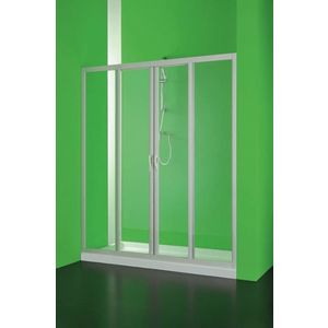 HOPA - Sprchové dvere MAESTRO CENTRALE - Farba rámu zásteny - Plast biely, Rozmer A - 120, Smer zatváranie - Univerzálny Ľavé / Pravé, Výplň - Polystyrol 2, 2 mm (acrilico), Výška - 185 BSMAC12P vyobraziť