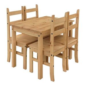 Stôl + 4 stoličky CORONA 3 vosk vyobraziť