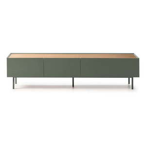 Zelený/v prírodnej farbe TV stolík v dekore duba 180x45 cm Arista – Teulat vyobraziť