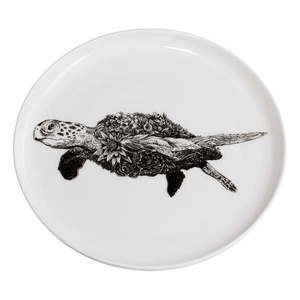 Biely porcelánový tanier Maxwell & Williams Marini Ferlazzo Sea Turtle, ø 20 cm vyobraziť