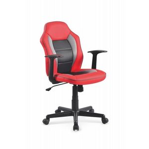 Detská otočná stolička Moro červená/čierna vyobraziť