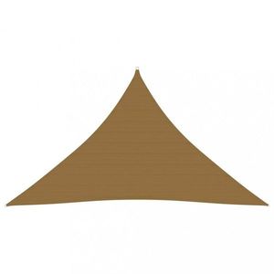 Tieniaca plachta trojuholníková HDPE 2, 5 x 2, 5 x 3, 5 m Dekorhome Sivohnedá taupe vyobraziť