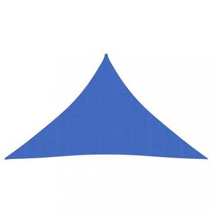 Tieniaca plachta trojuholníková HDPE 2, 5 x 2, 5 x 3, 5 m Dekorhome Modrá vyobraziť