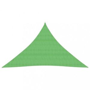 Tieniaca plachta trojuholníková HDPE 2, 5 x 2, 5 x 3, 5 m Dekorhome Svetlozelená vyobraziť