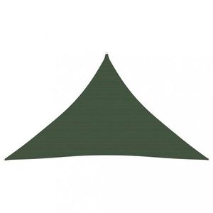 Tieniaca plachta trojuholníková HDPE 2, 5 x 2, 5 x 3, 5 m Dekorhome Tmavo zelená vyobraziť