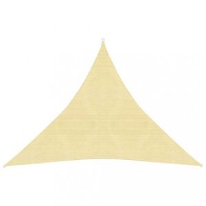 TTieniaca plachta trojuholníková HDPE 3 x 3 x 3 m Dekorhome Béžová vyobraziť