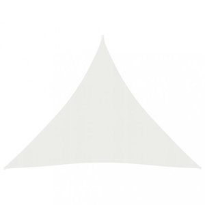 TTieniaca plachta trojuholníková HDPE 3 x 3 x 3 m Dekorhome Biela vyobraziť