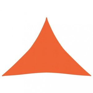 TTieniaca plachta trojuholníková HDPE 3 x 3 x 3 m Dekorhome Oranžová vyobraziť