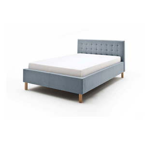 Modrosivá čalúnená jednolôžková posteľ 120x200 cm Malin – Meise Möbel vyobraziť