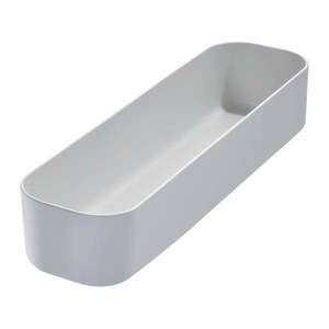 Sivý úložný box iDesign Eco Bin, 36, 58 x 9, 14 cm vyobraziť