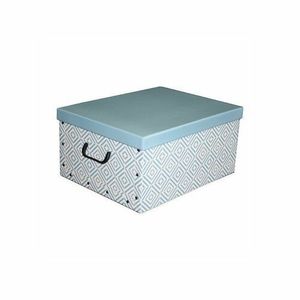 Compactor Skladacia úložná krabica - kartón box Compactor Nordic 50 x 40 x 25 cm, svetlo modrá vyobraziť