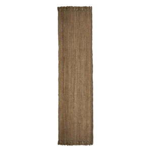 Ručne tkaný jutový behúň v prírodnej farbe 60x300 cm Jute Boucle – Flair Rugs vyobraziť