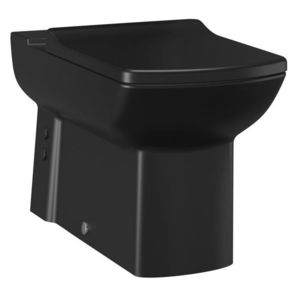 SAPHO - LARA WC misa pre kombi, spodný/zadný odpad, 35x64cm, čierna mat LR360-11SM00E-0000 vyobraziť