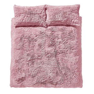 Ružové mikroplyšové obliečky Catherine Lansfield Cuddly, 200 x 200 cm vyobraziť
