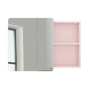Ružová závesná/so zrkadlom kúpeľňová skrinka 80x58 cm Color Bath – Tom Tailor vyobraziť