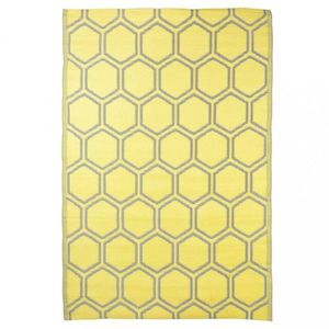 Vonkajší koberec 182 x 122 cm Dekorhome Žltá vyobraziť