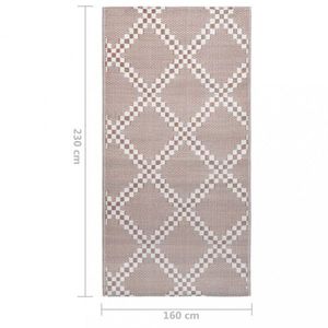 Vonkajší koberec hnedá PP Dekorhome 160x230 cm vyobraziť