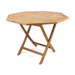 Záhradný skladací stôl DIVERO z teakového dreva vyobraziť