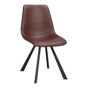 Hnedá jedálenská stolička s čiernymi nohami Rowico Alpha vyobraziť