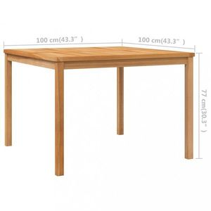 Záhradný jedálenský stôl teak Dekorhome 110x110x77 cm vyobraziť